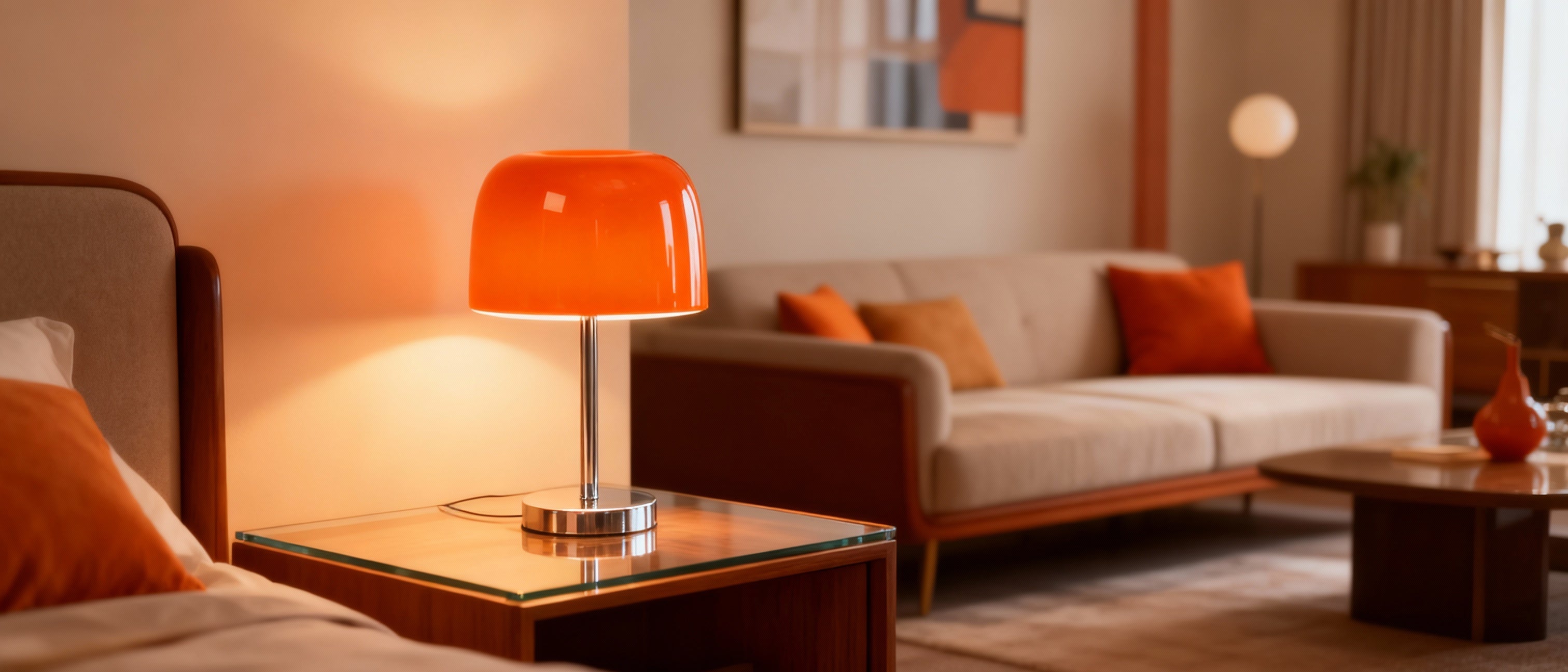 Lampe de Chevet Orange