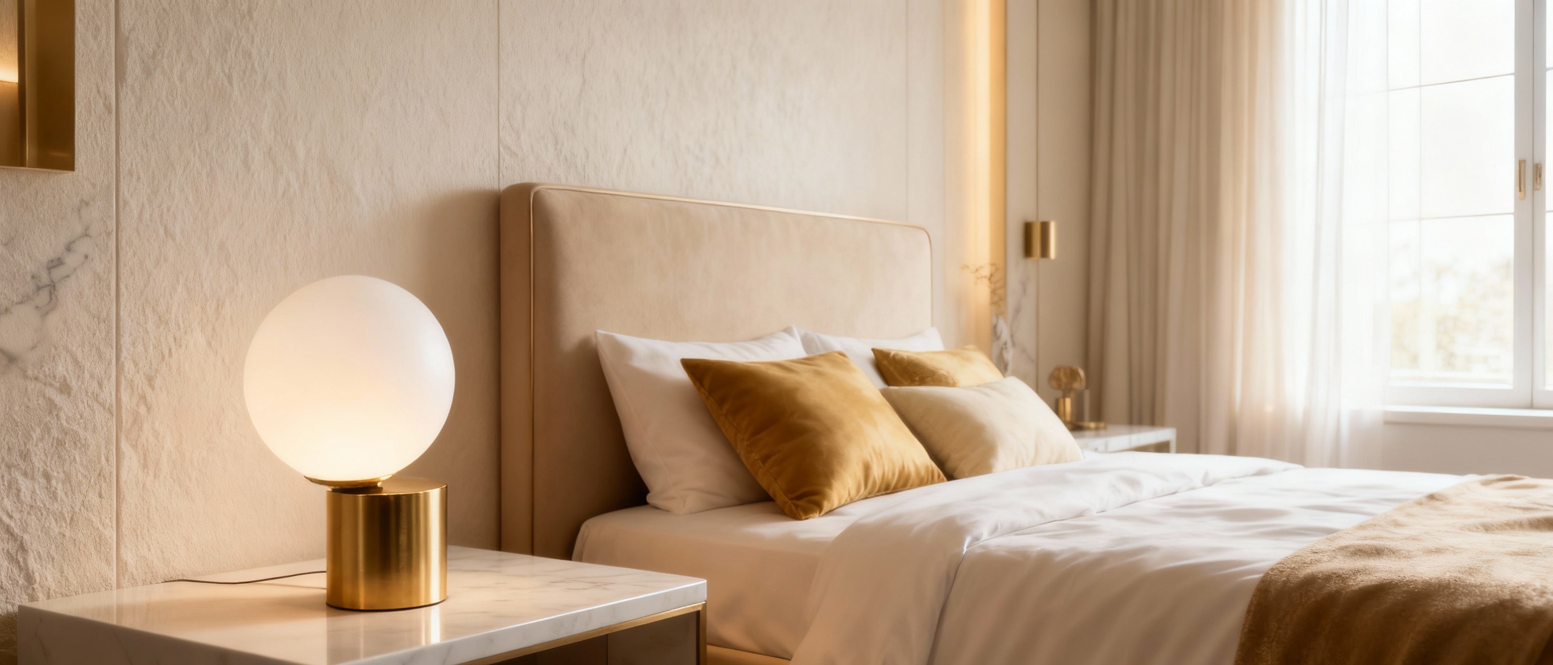 Lampe de Chevet Doré