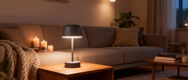 Lampe de Chevet Grise