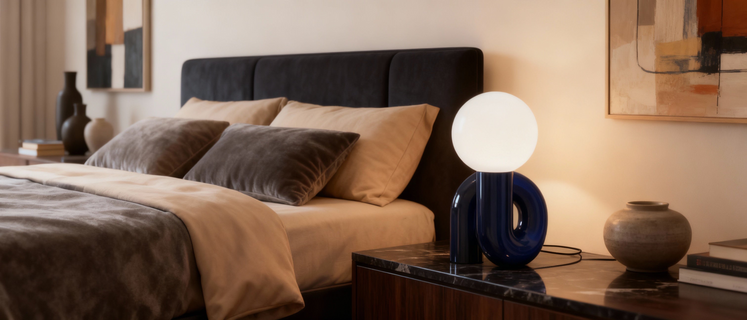 Lampe de Chevet Bleue