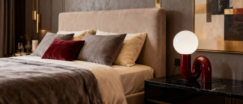 Lampe de Chevet Rouge