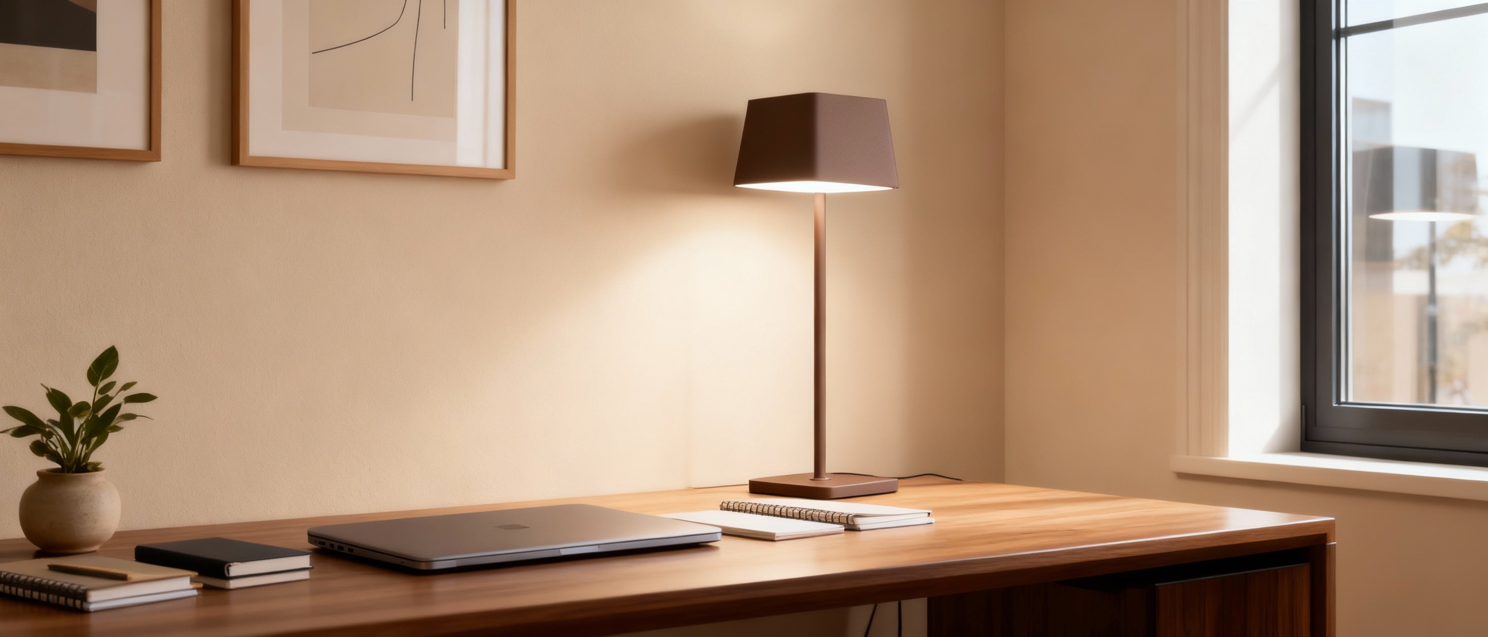 Lampe de Chevet Marron