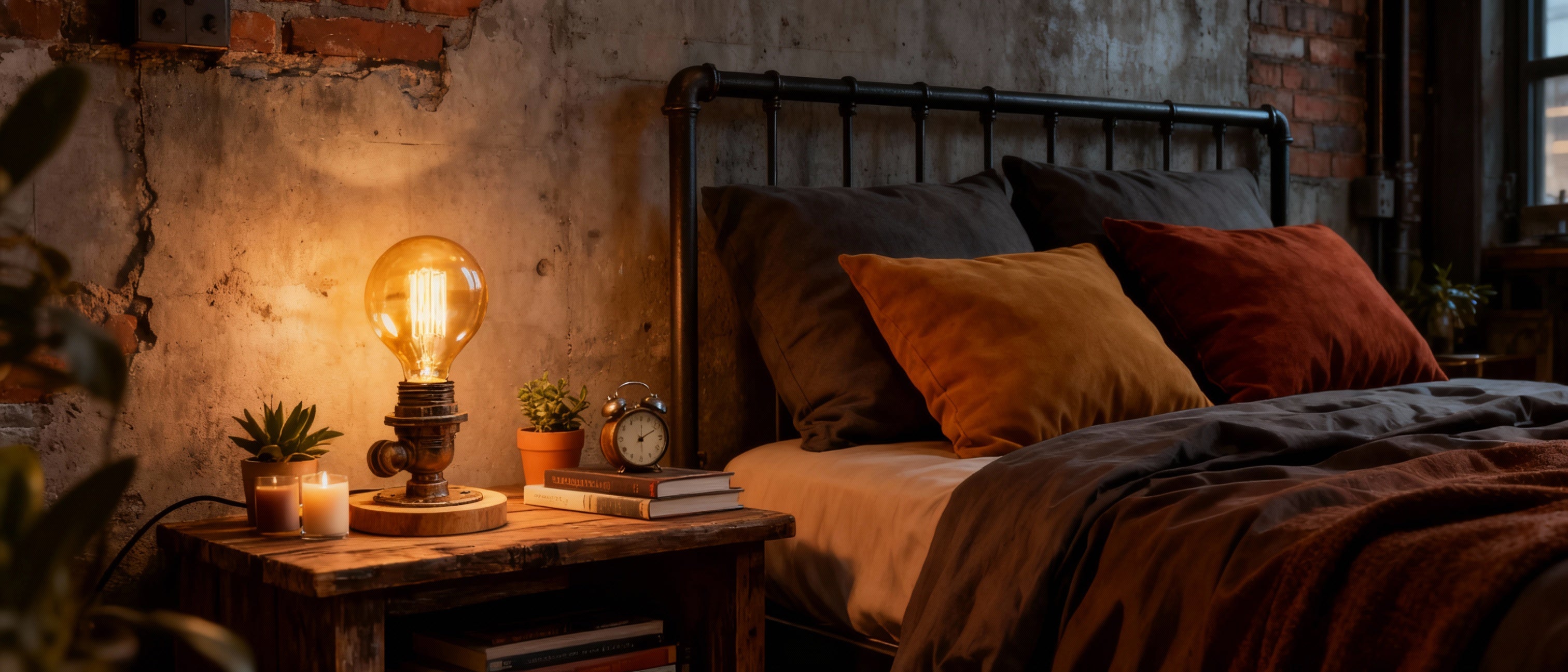 Lampe de Chevet Industriel