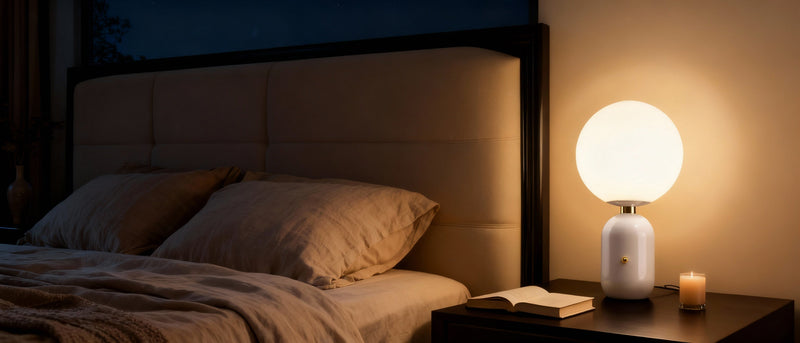 lampe de chevet blanche