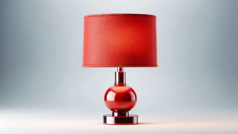 Lampe de Chevet Rouge