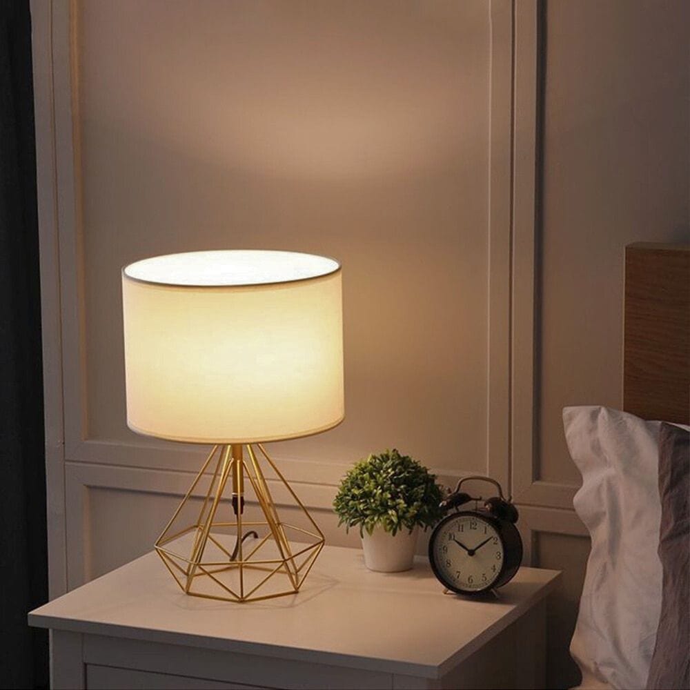 Lampe de Chevet Base Métal Doré